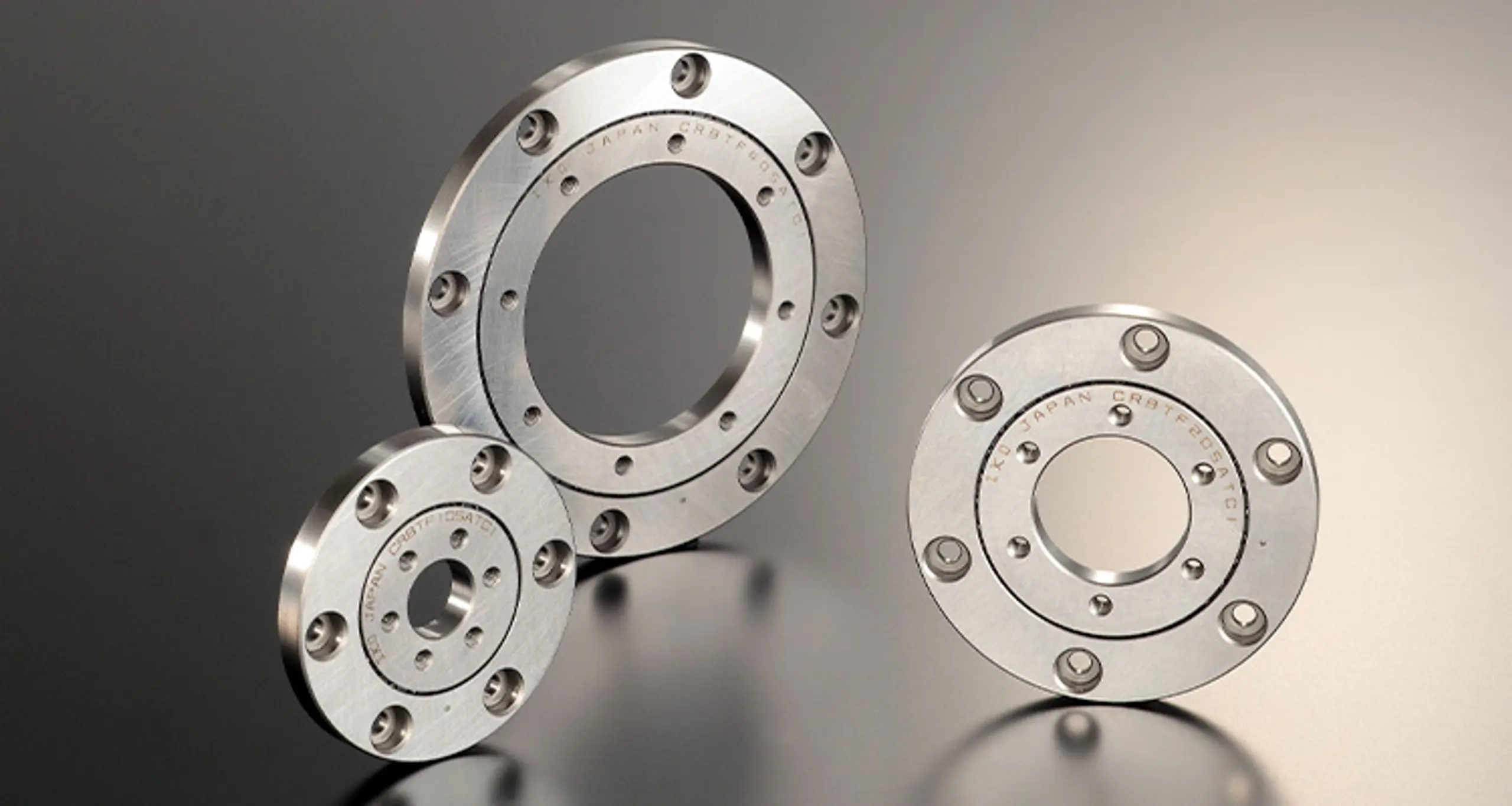 Figure 3. IKO’s CRBT and CRBTF Crossed Roller Bearings measure just 5.5 millimeters high and 5 millimeters wide.