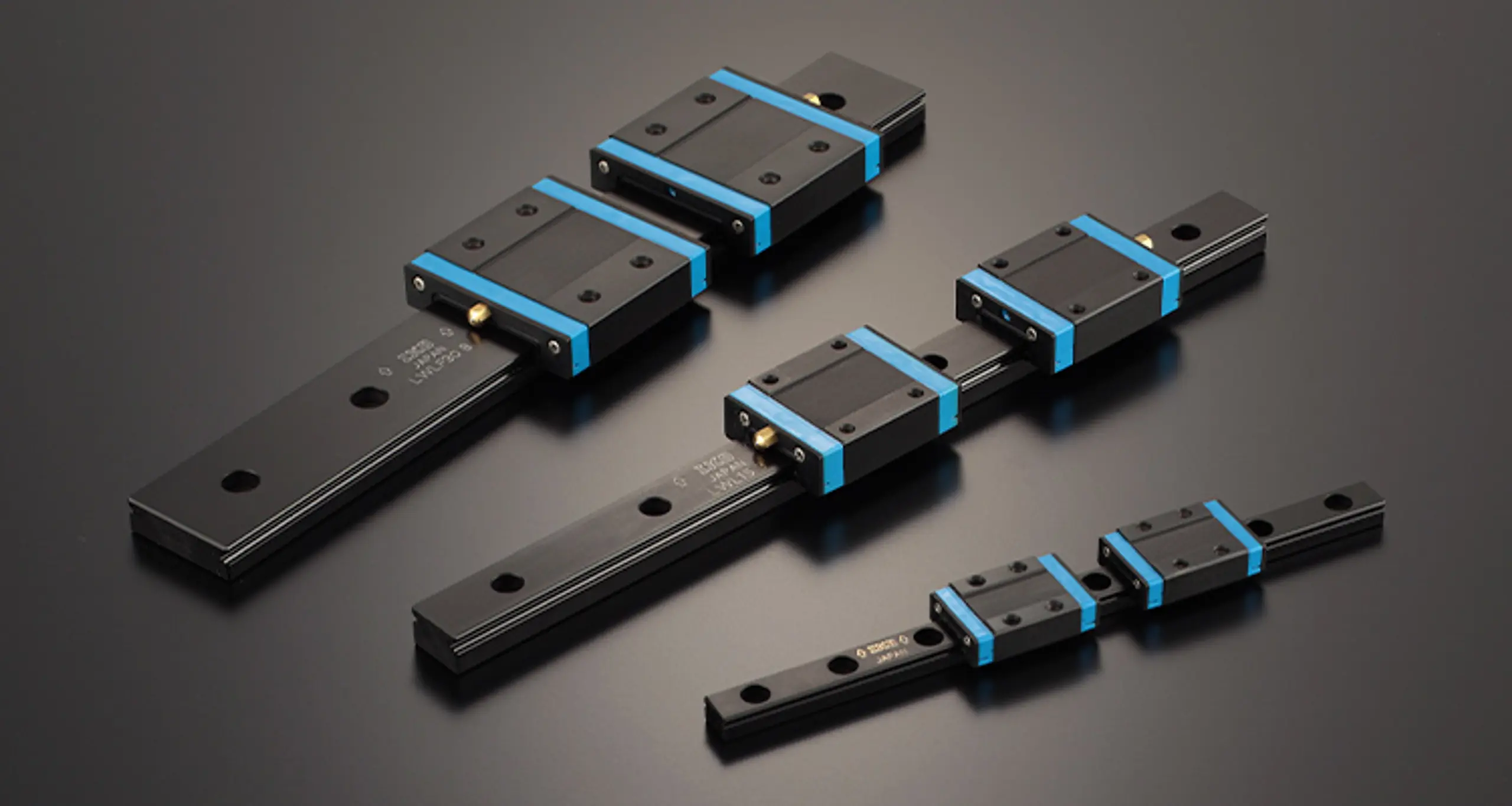 LWL miniature linear guides can be specified with black chrome surface treatment for exceptional rust prevention.