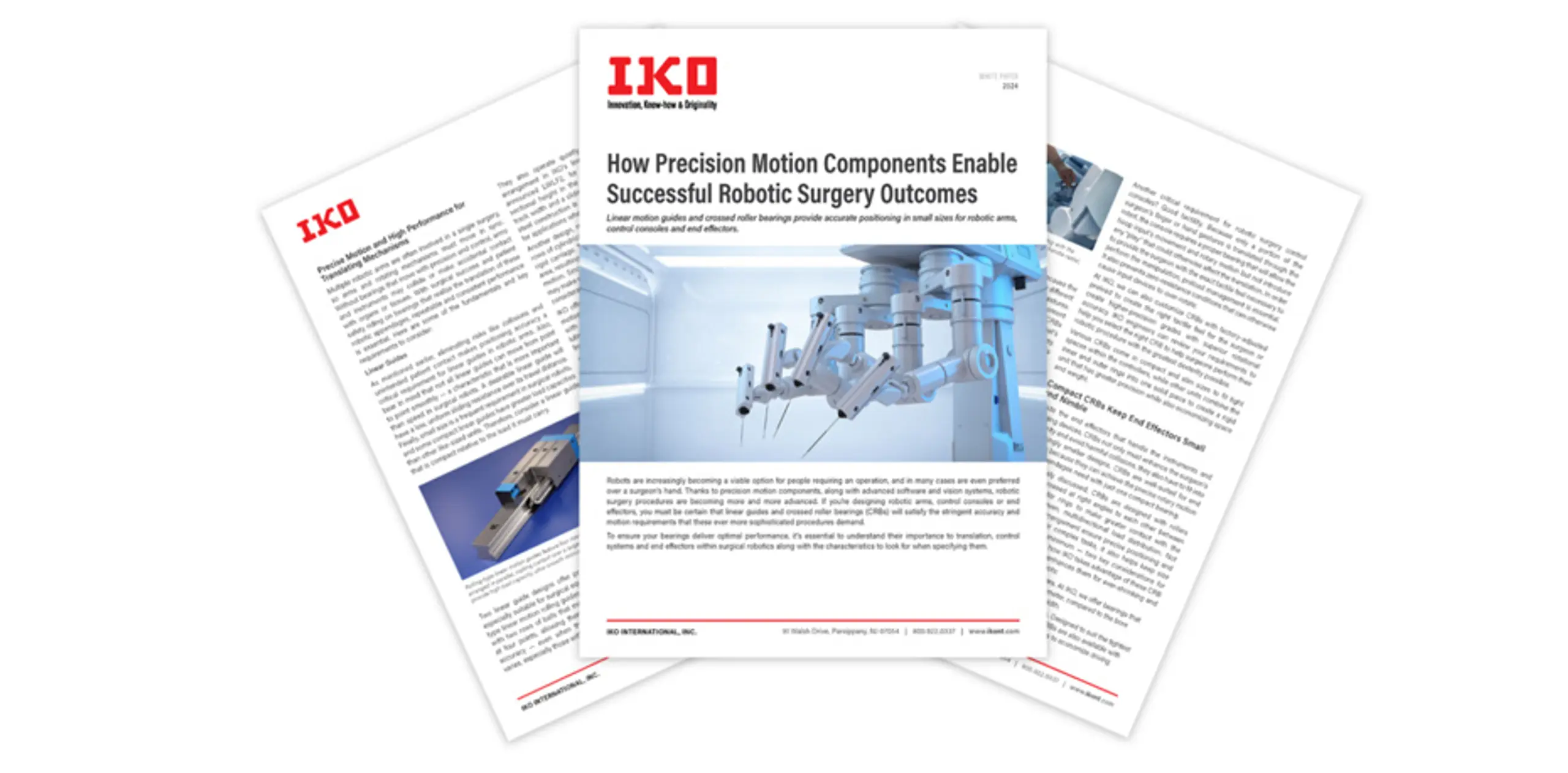 White Paper Explains How Precision Motion Components Enable Successful Robotic Surgery Outcomes