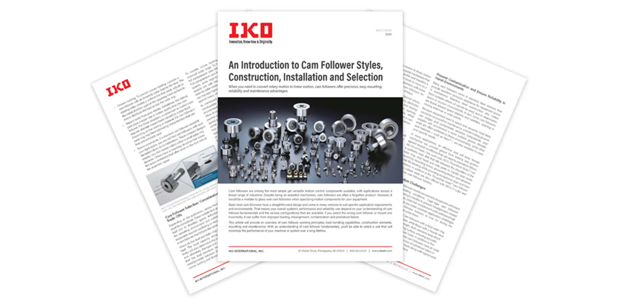 New White Paper Explores Cam Follower Styles, Construction, Installation and Selection