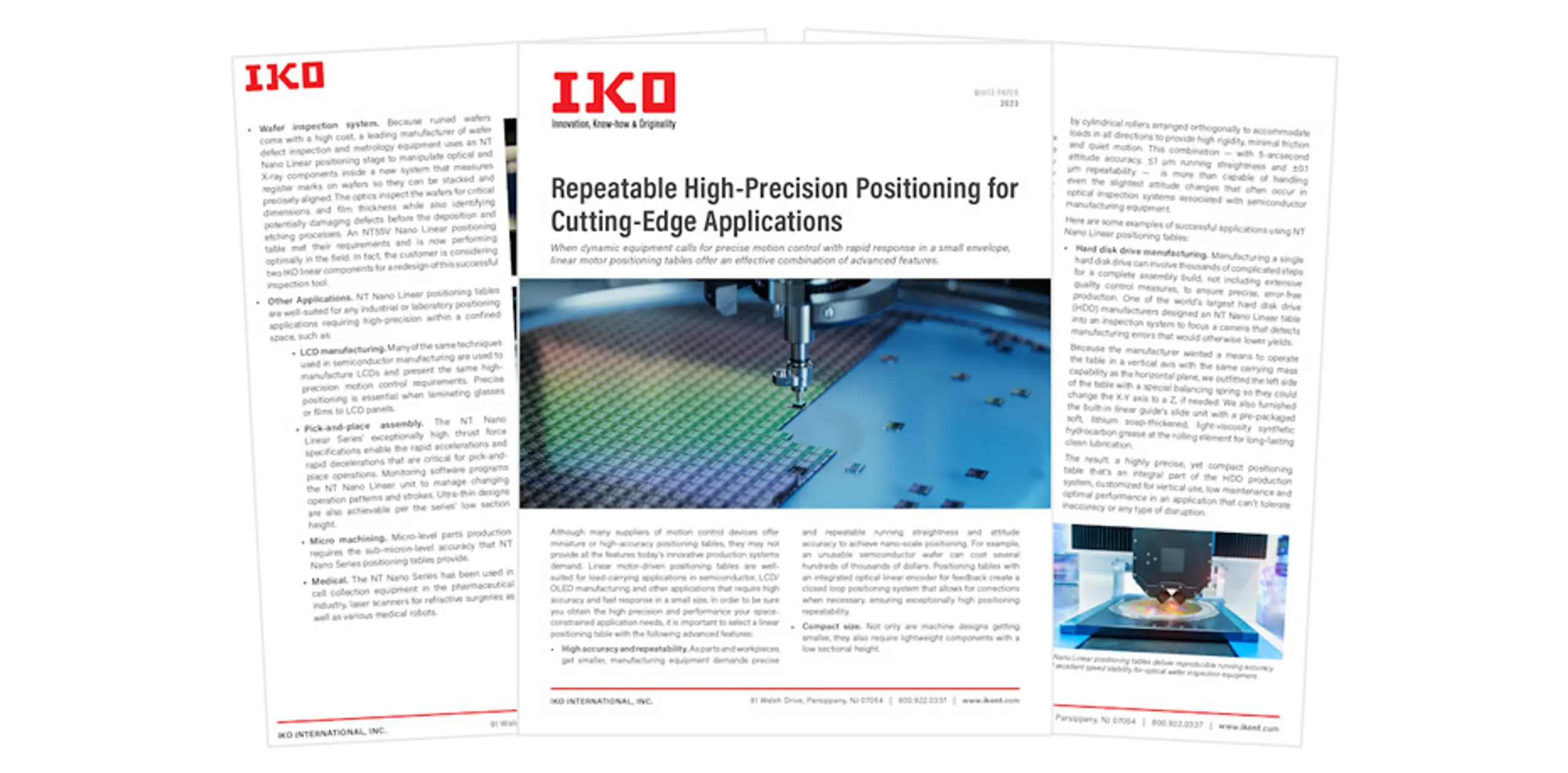 White Paper: Repeatable High-Precision Positioning for Cutting-Edge Applications