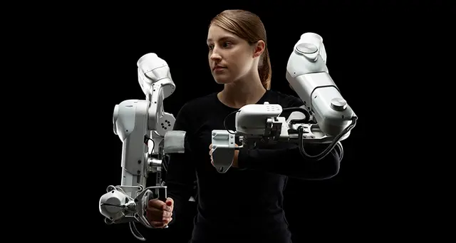 Harmonic Bionics’ upper-limb exoskeleton improves the clinical efficacy and productivity of physical therapy for stroke rehabilitation. With the help of IKO crossed roller bearings, the exoskeleton can power the movements of both sides of a stroke survivor’s body, enabling novel physical therapy techniques.