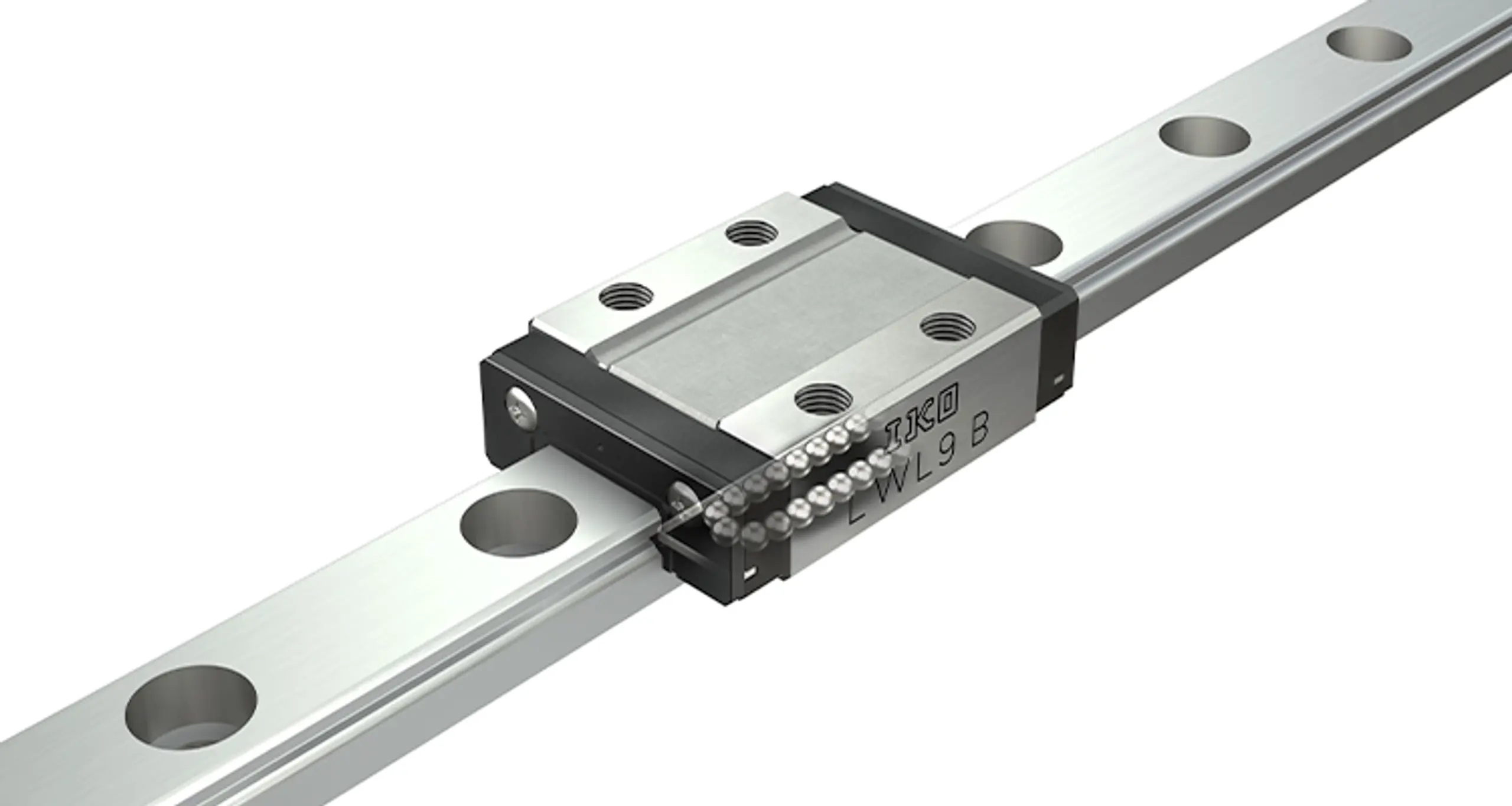 IKO’s stainless steel LWL linear motion rolling guides come in compact sizes with thin track widths for space-constrained automated equipment.