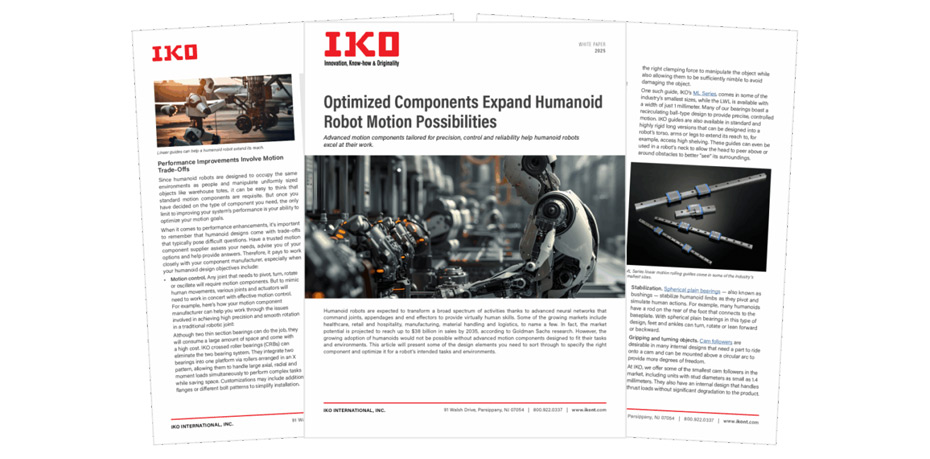New White Paper Explores Vital Motion Control Components in Humanoid Robots