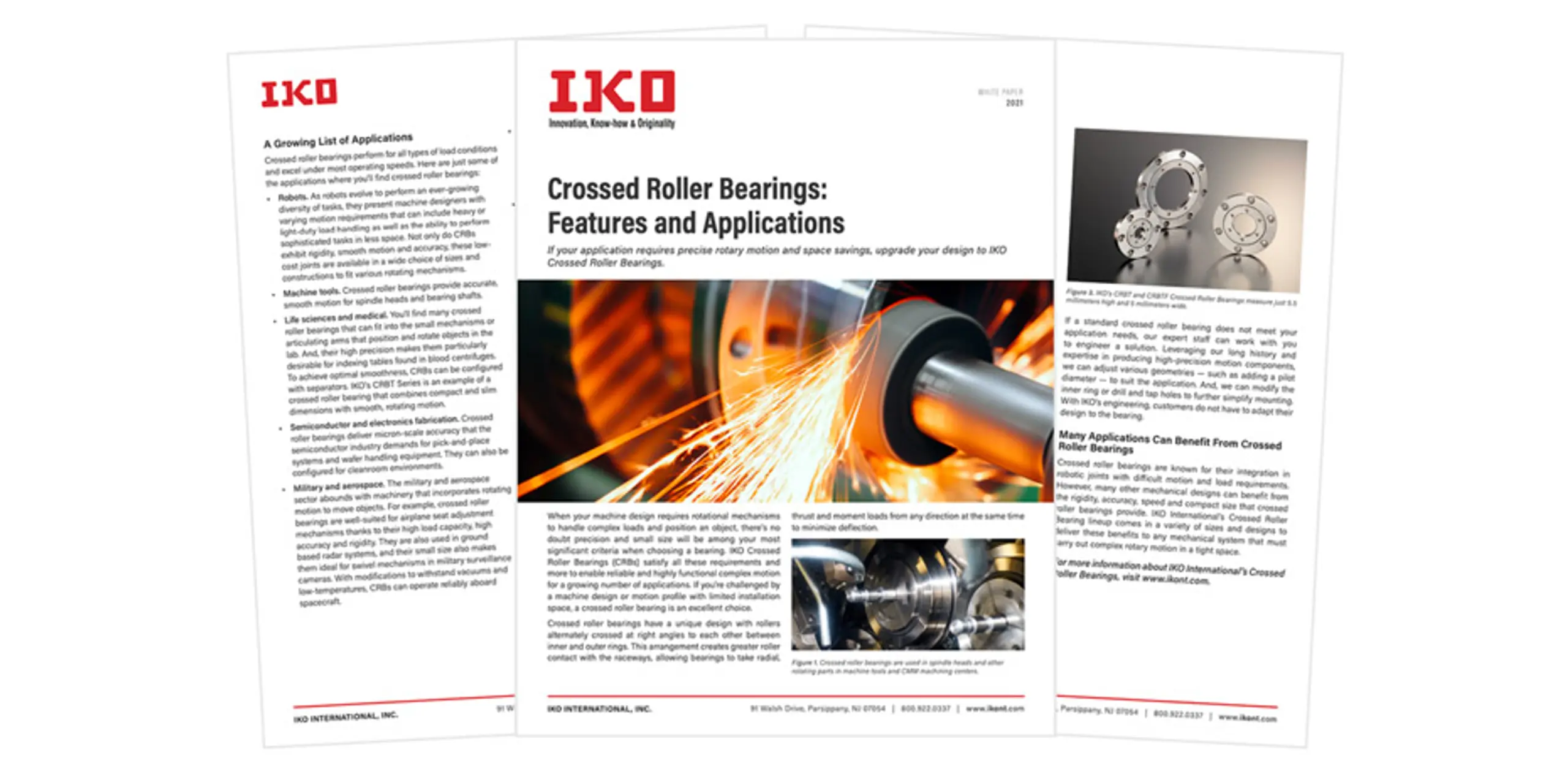 Our New White Paper Explores Crossed Roller Bearing Applications
