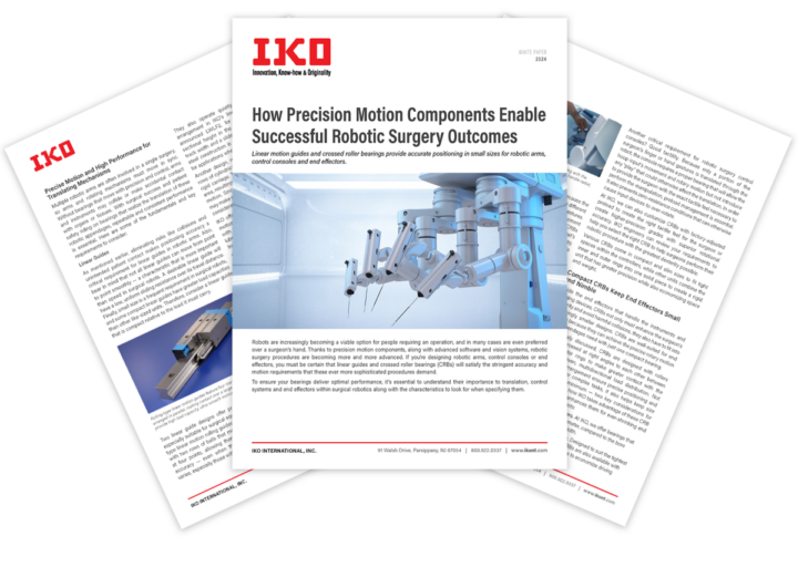 White Paper Explains How Precision Motion Components Enable Successful Robotic Surgery Outcomes